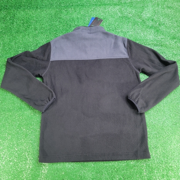 Hawk & Co 1/4 Zip Fleece Pullover Jacket Men's Size Small Black Grey New w/Tags - Picture 10 of 10